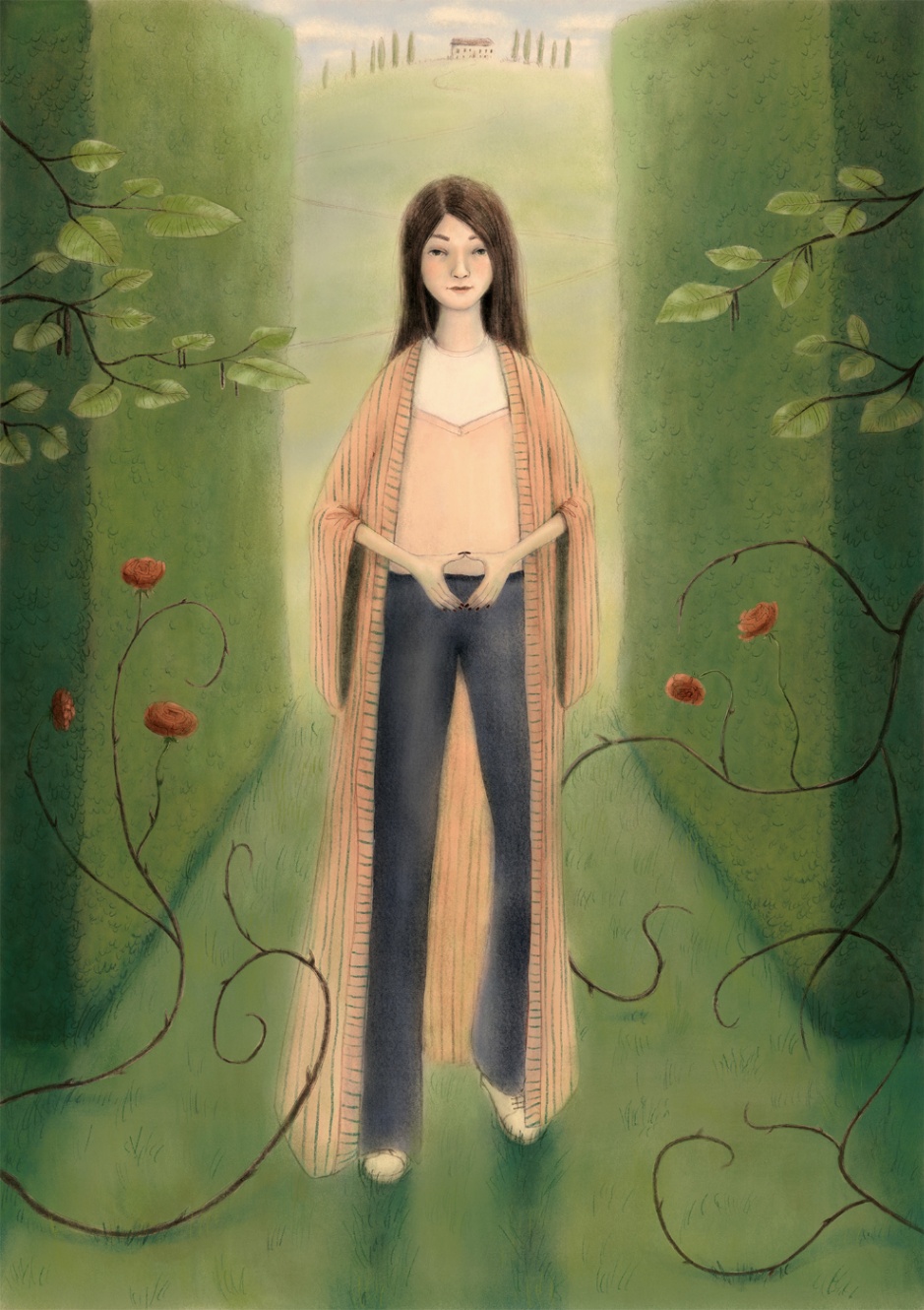Entering the maze of becoming your own self / Vstopiti v labirint iskanja sebe (giclée odtis), A3